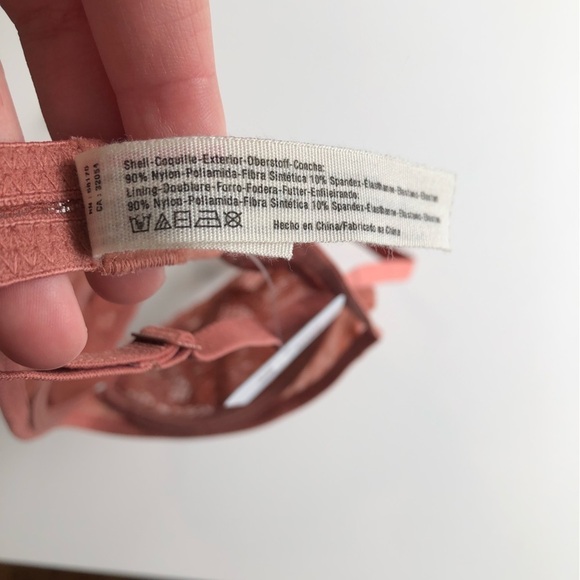 Free People Bra Triangle Lace Copper 32A New - Picture 6 of 7